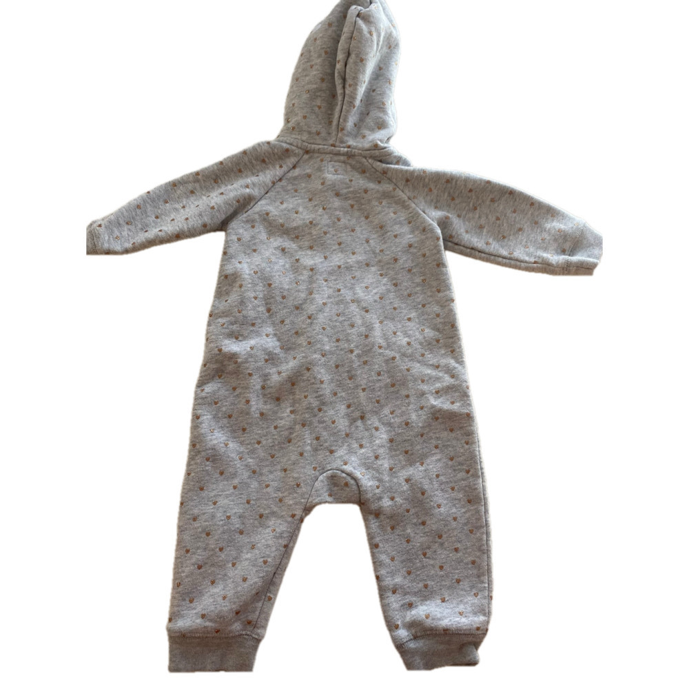 Baby Gap Jumpsuit 6-12m Grey and Gold - Picture 2 of 6